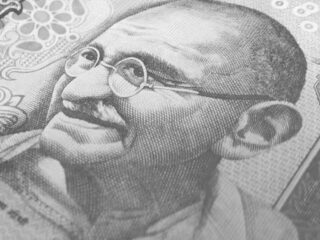 Gandhi ji on Indian rupee or currency