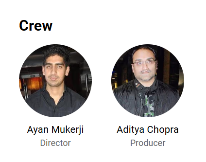 War 2 Crew Director and producers