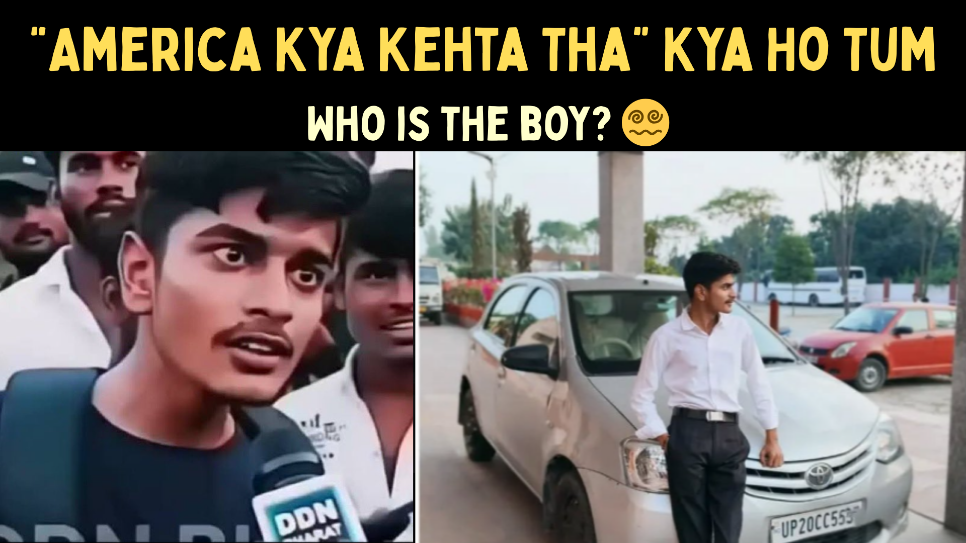 Who is the Famous America Kya Kehta Tha Viral meme boy